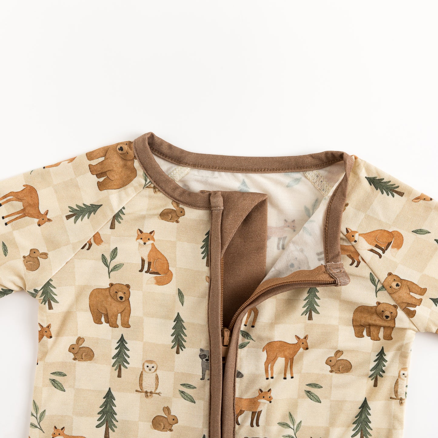Forest Friends Bamboo Zippered Sleeper