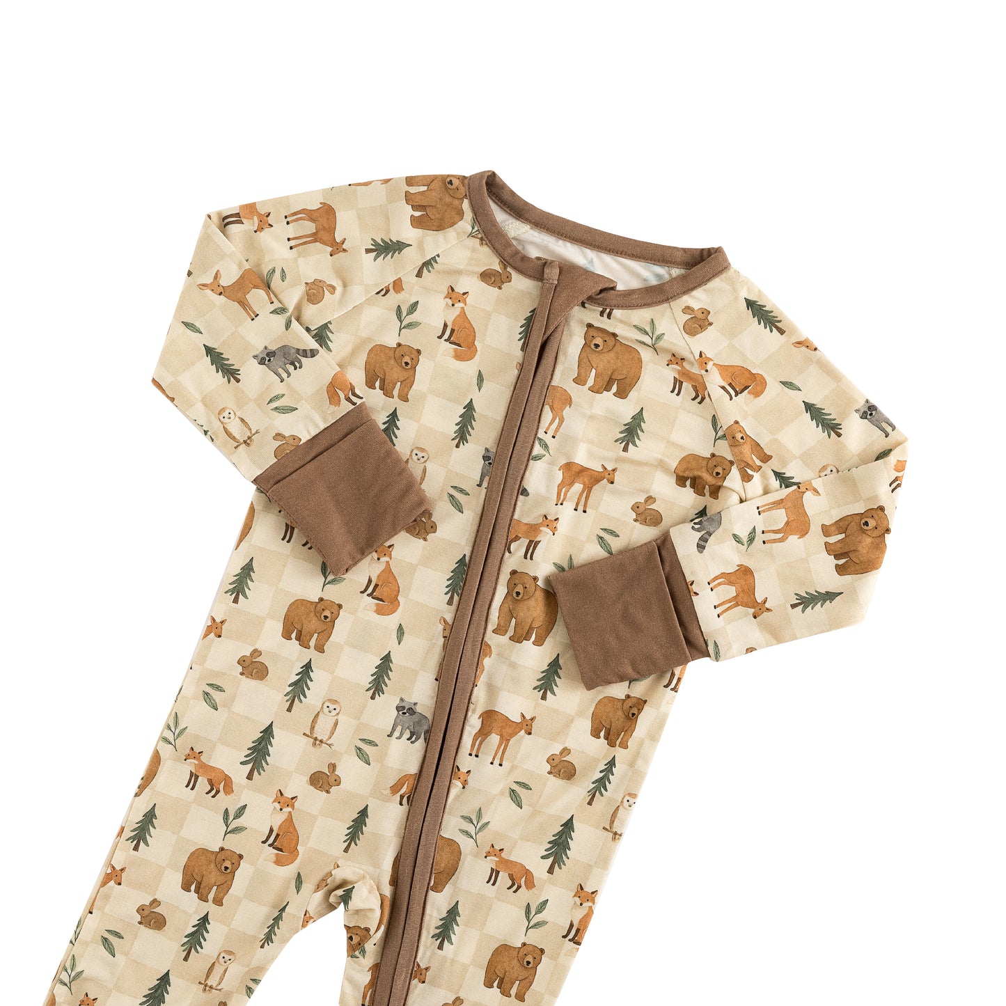 Forest Friends Bamboo Zippered Sleeper
