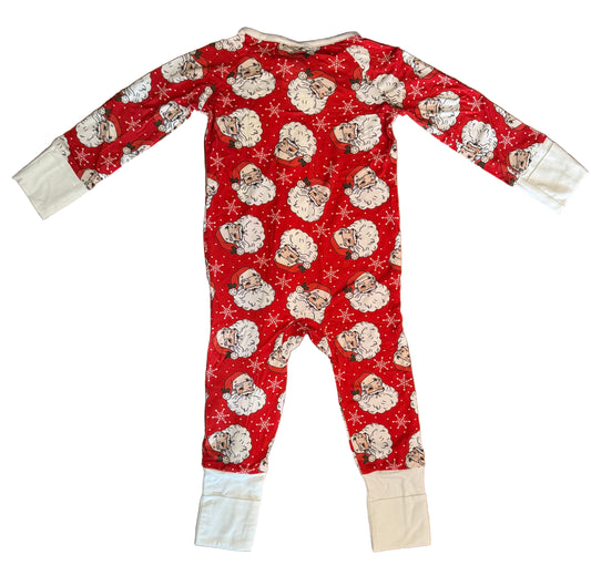 Classic Santa Bamboo Zippered Sleeper