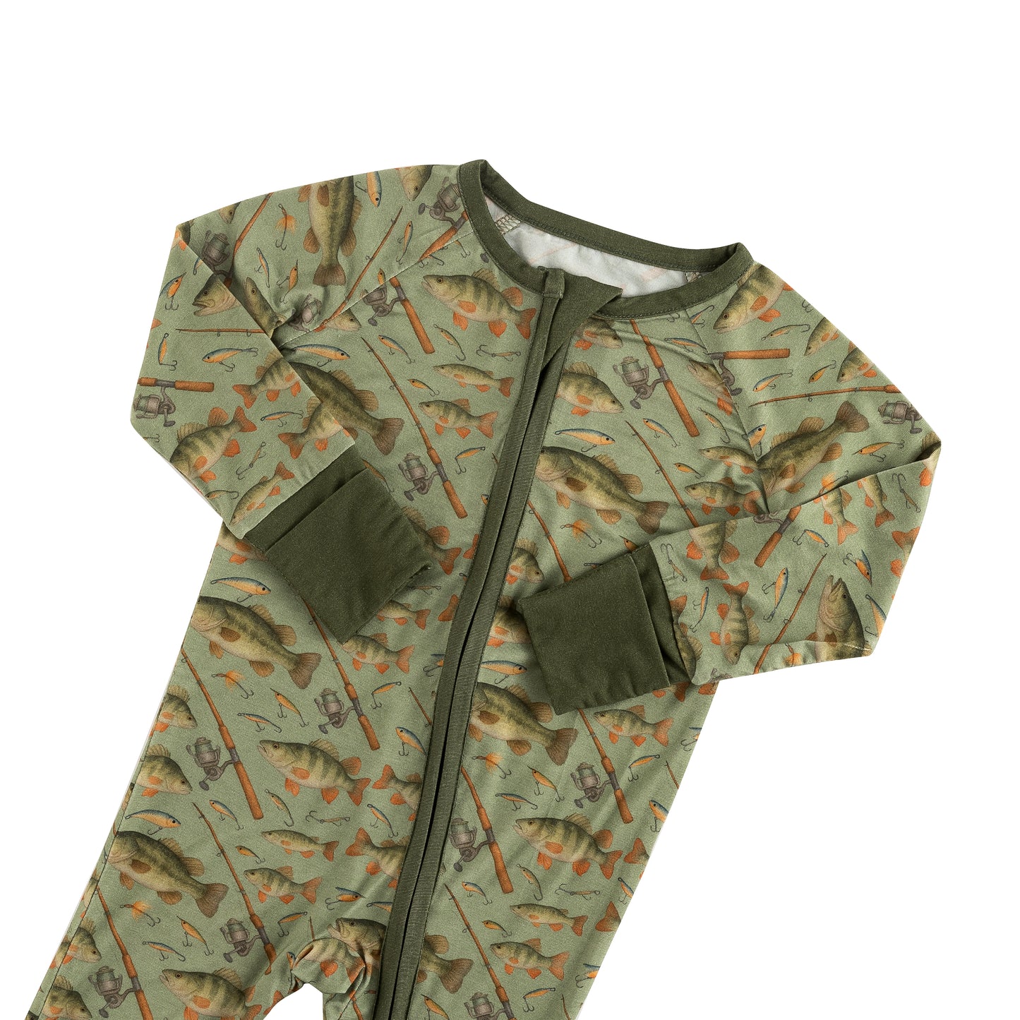 Fishing Bamboo Zippered Sleeper