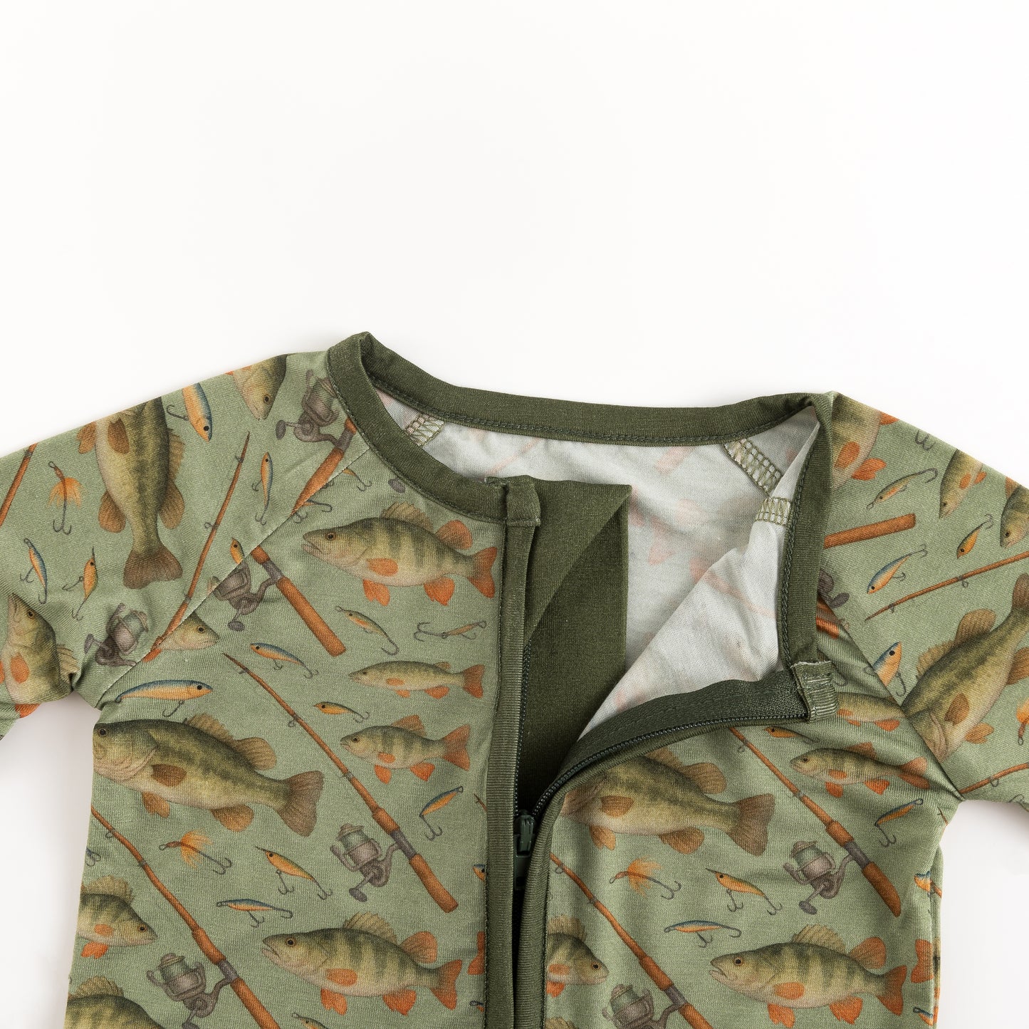 Fishing Bamboo Zippered Sleeper