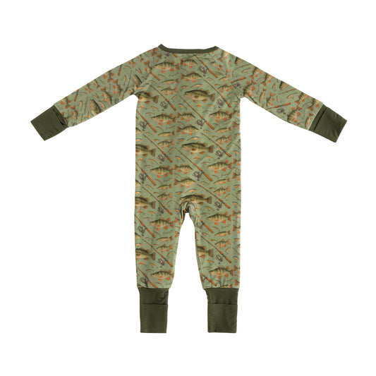 Fishing Bamboo Zippered Sleeper
