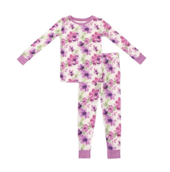 Magenta Meadow Bamboo Long Sleeve Pyjama Set