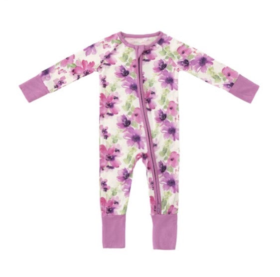 Magenta Meadow Bamboo Zippered Sleeper