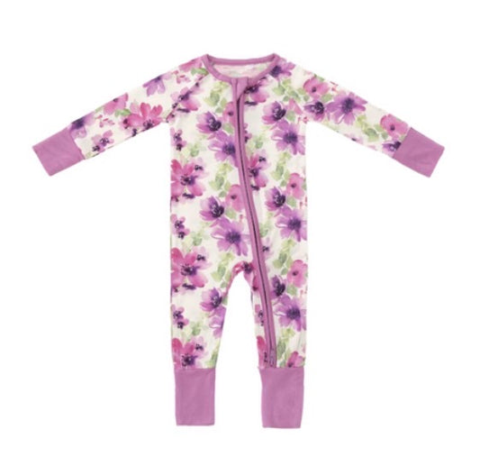 Magenta Meadow Bamboo Zippered Sleeper