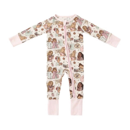 Princess Sleepover Bamboo Zippered Sleeper