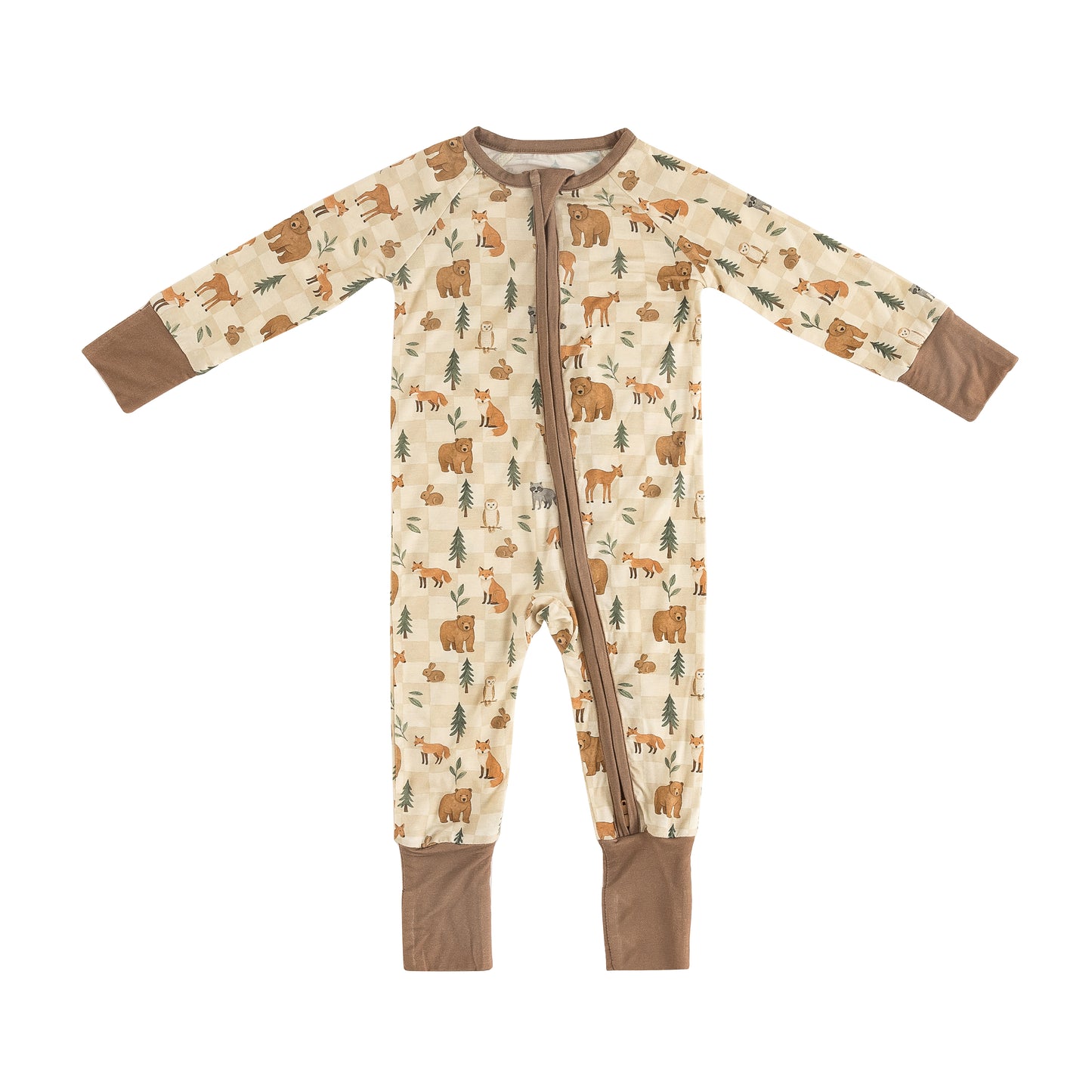 Forest Friends Bamboo Zippered Sleeper
