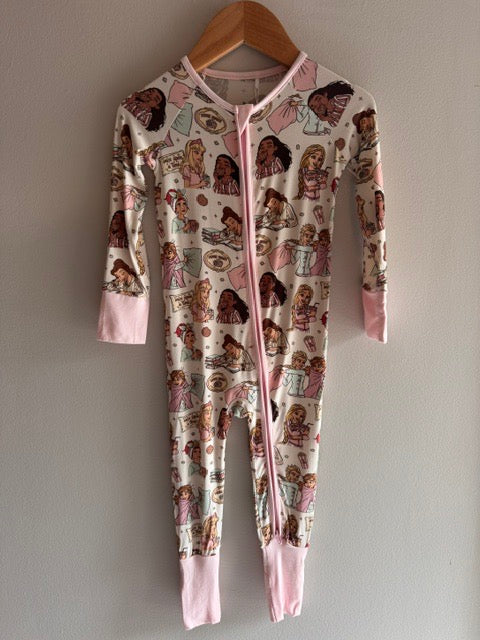 Princess Sleepover Bamboo Zippered Sleeper