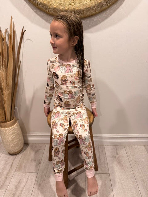 Princess Sleepover Bamboo Long Sleeve Pyjama Set
