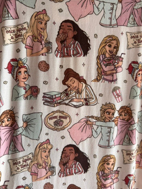 Princess Sleepover Bamboo Zippered Sleeper