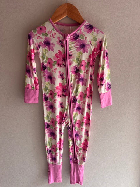 Magenta Meadow Bamboo Zippered Sleeper