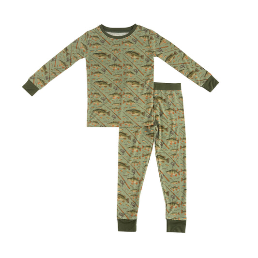 Fishing Bamboo Long Sleeve Pyjama Set