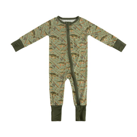 Fishing Bamboo Zippered Sleeper